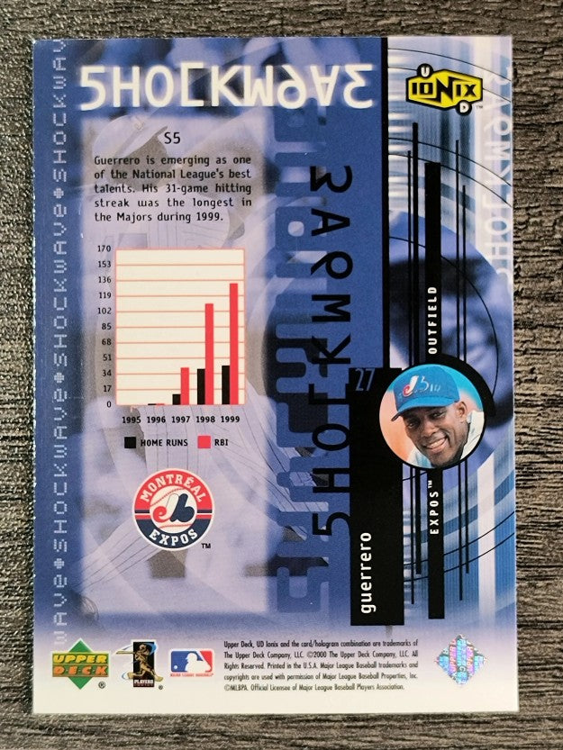 2000 UD Ionix Shockwave #S5 Vladimir Guerrero