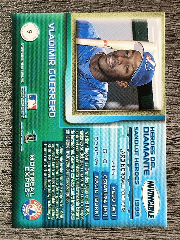 1999 Pacific Invincible Sandlot Heroes #9B Vladimir Guerrero Batting