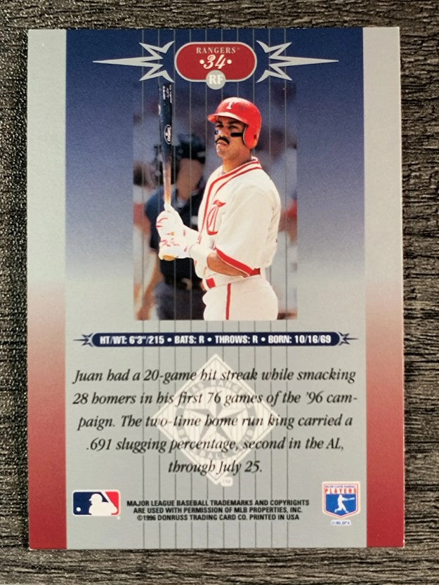1996 Leaf Limited #34 Juan Gonzalez