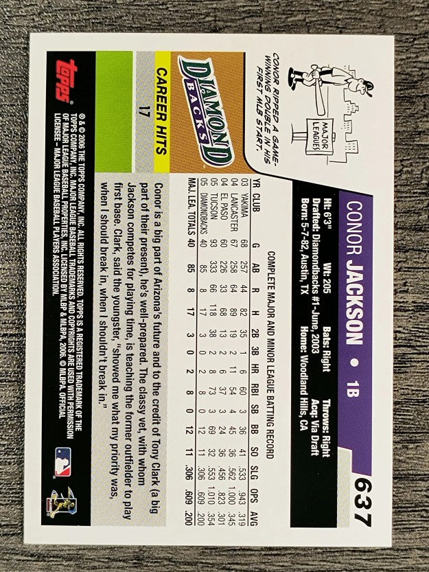 2006 Topps #637 Conor Jackson