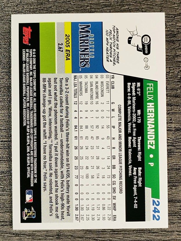 2006 Topps #242 Felix Hernandez