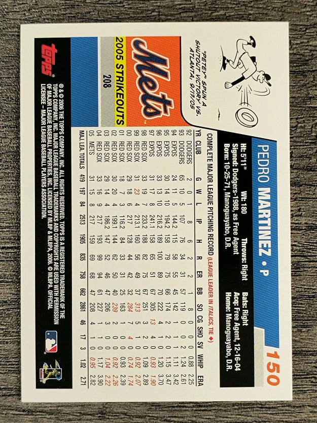 2006 Topps #150 Pedro Martinez