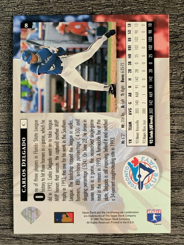 1994 Upper Deck #8 Carlos Delgado