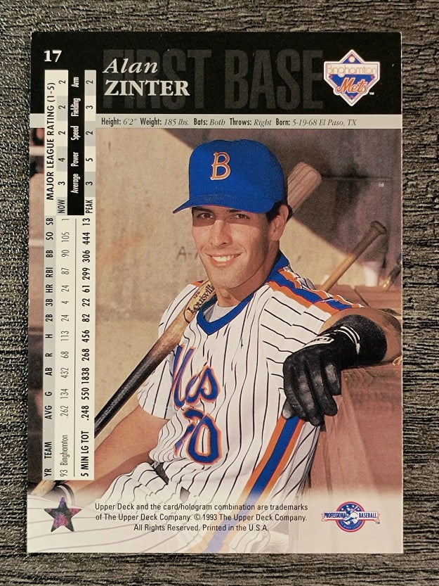 1994 Upper Deck Minors #17 Alan Zinter