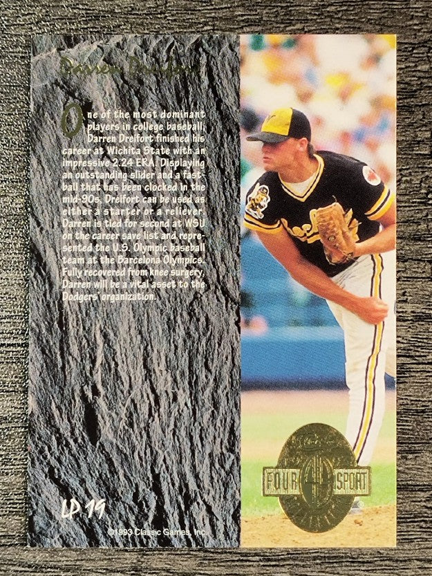 1993 Classic Four Sport LPs #LP19 Darren Dreifort