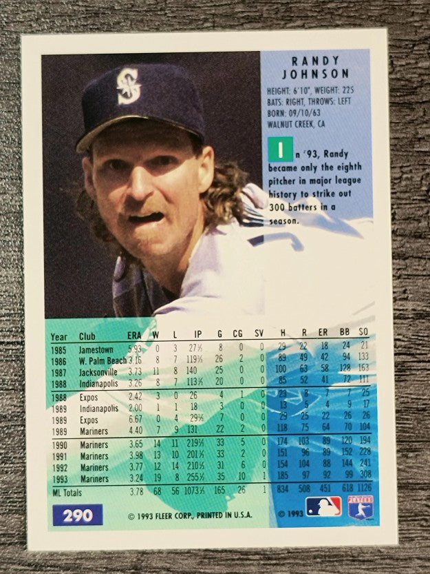 1994 Fleer #290 Randy Johnson