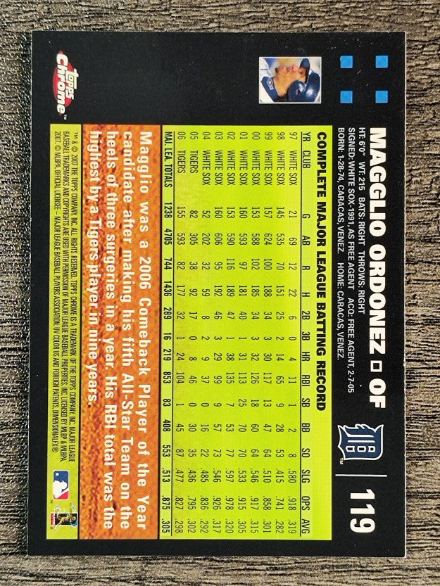 2007 Topps Chrome #119 Magglio Ordonez