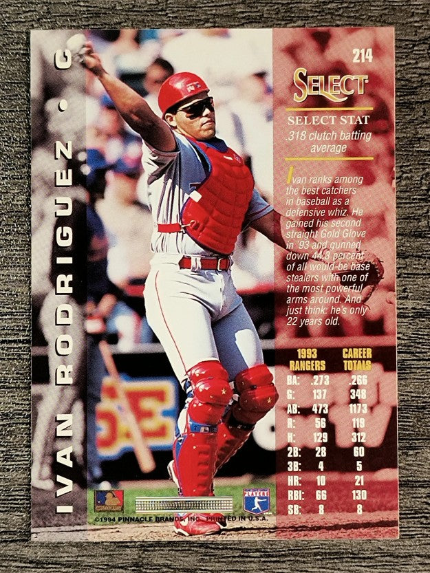 1994 Select #214 Ivan Rodriguez
