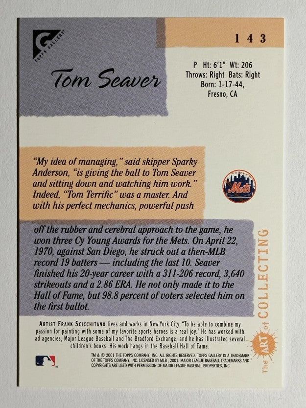 2001 Topps Gallery #143 Tom Seaver