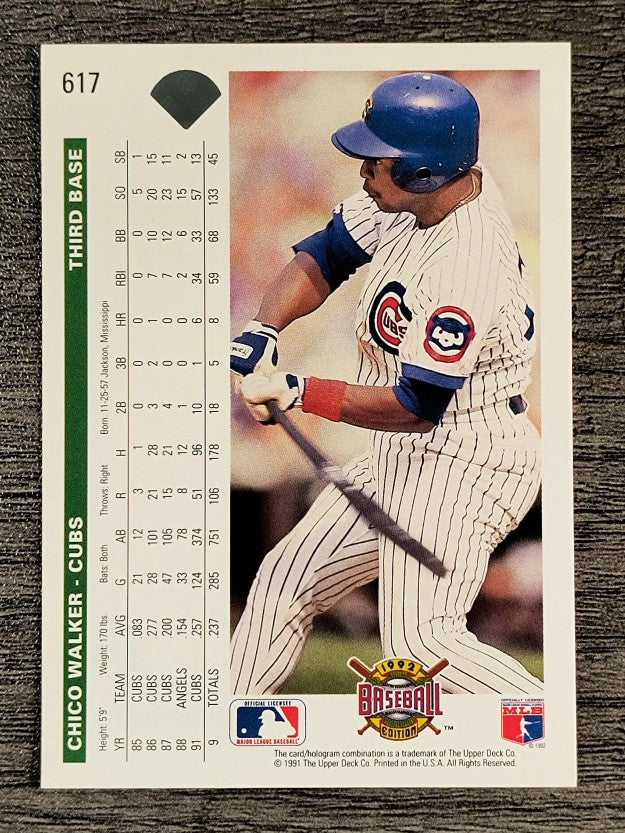 1992 Upper Deck #617 Chico Walker
