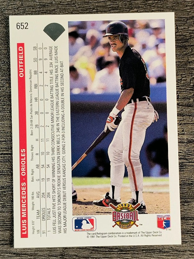 1992 Upper Deck #652 Luis Mercedes