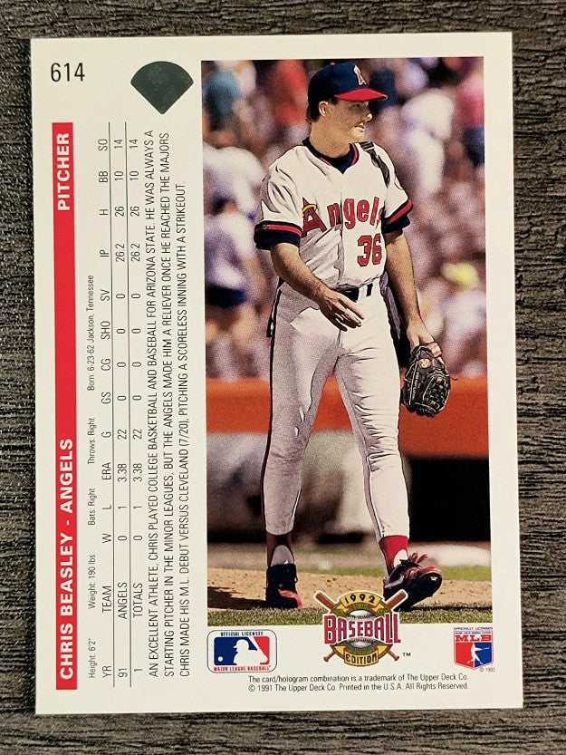 1992 Upper Deck #614 Chris Beasley