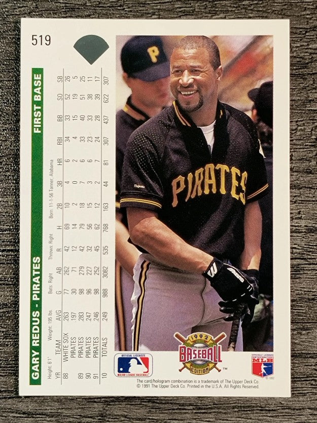 1992 Upper Deck #519 Gary Redus