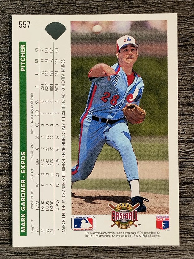 1992 Upper Deck #557 Mark Gardner