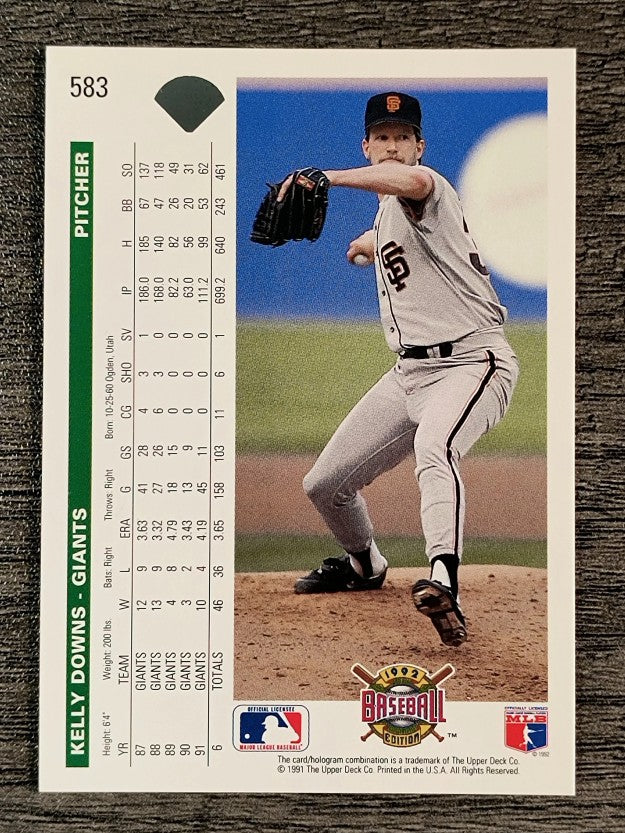 1992 Upper Deck #583 Kelly Downs