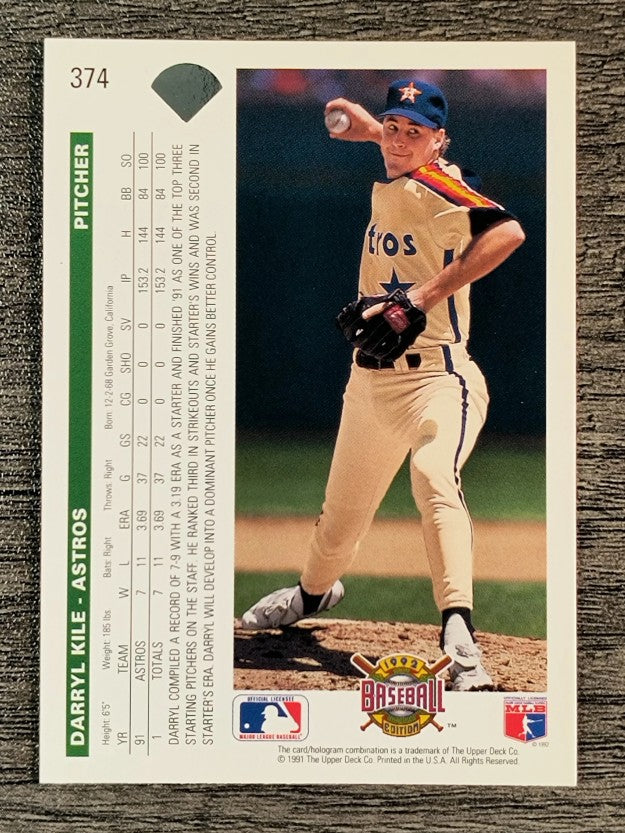 1992 Upper Deck #374 Darryl Kile