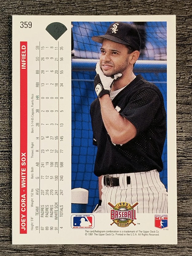 1992 Upper Deck #359 Joey Cora