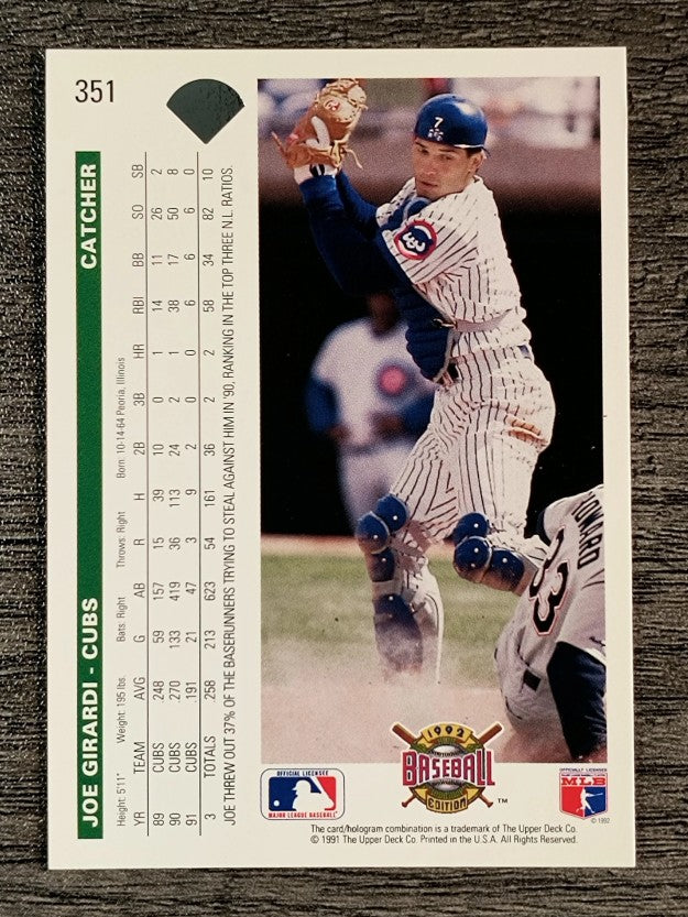 1992 Upper Deck #351 Joe Girardi