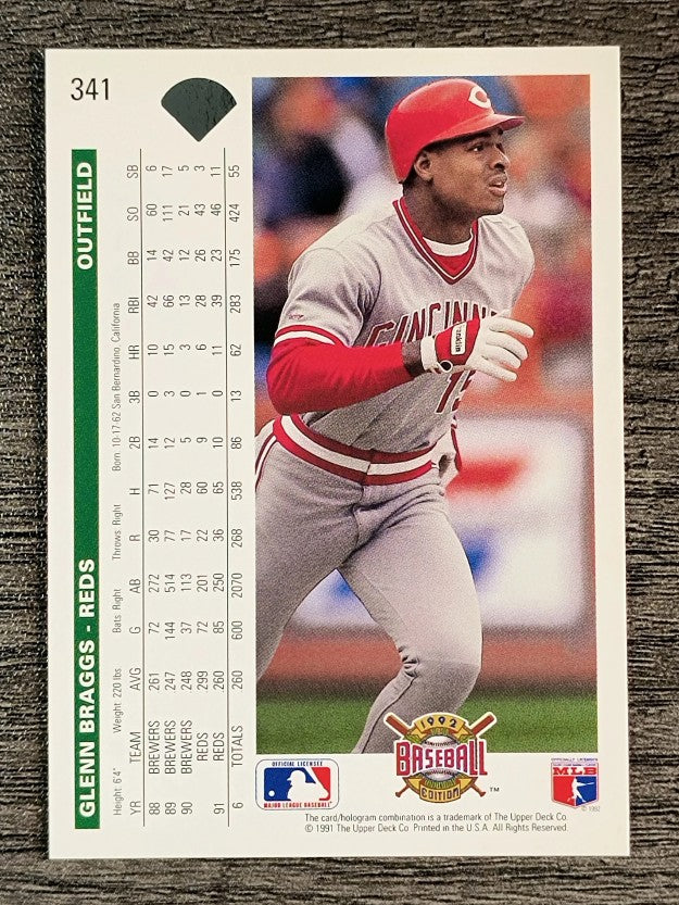 1992 Upper Deck #341 Glenn Braggs