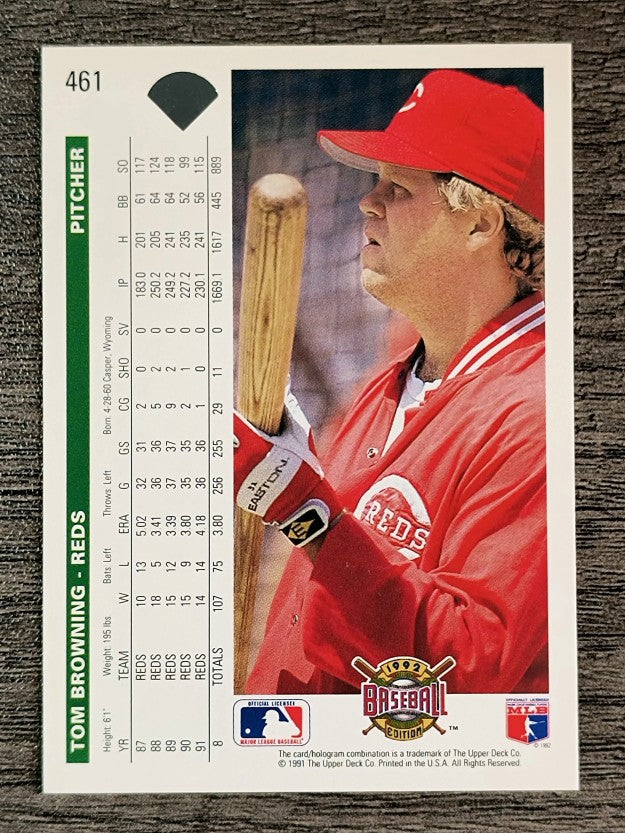 1992 Upper Deck #461 Tom Browning