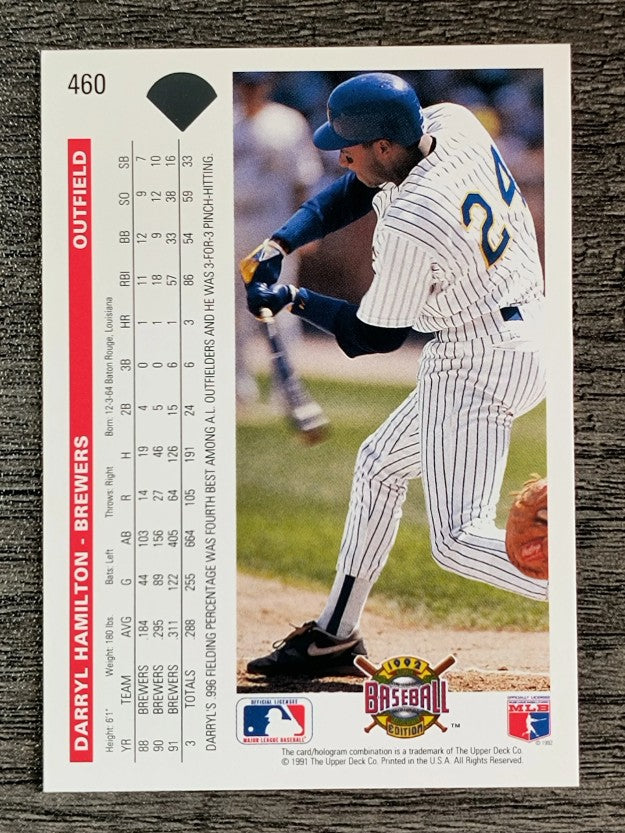 1992 Upper Deck #460 Darryl Hamilton