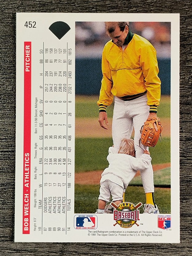 1992 Upper Deck #452 Bob Welch