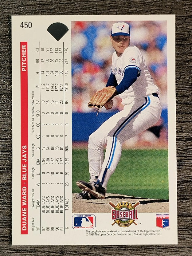 1992 Upper Deck #450 Duane Ward