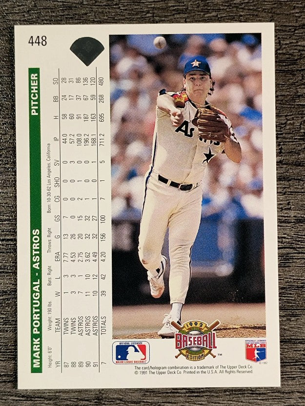 1992 Upper Deck #448 Mark Portugal