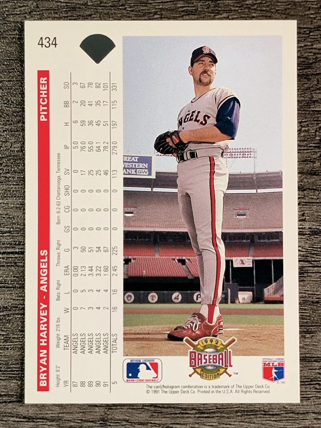 1992 Upper Deck #434 Bryan Harvey