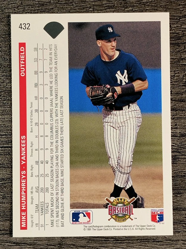 1992 Upper Deck #432 Mike Humphreys