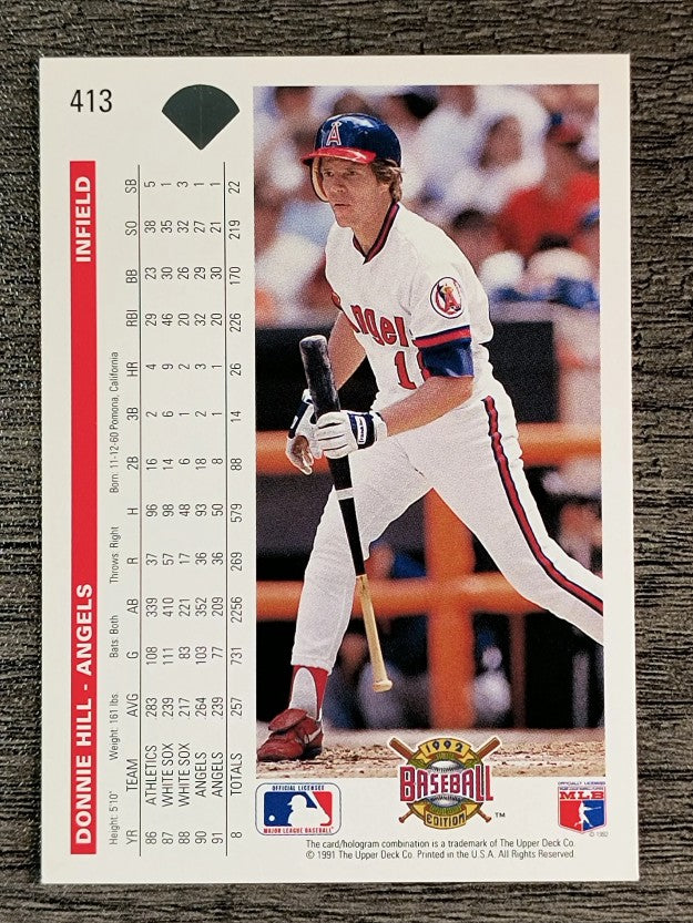 1992 Upper Deck #413 Donnie Hill