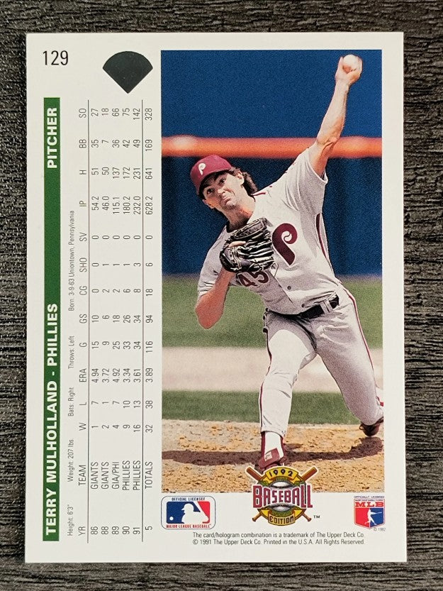 1992 Upper Deck #129 Terry Mulholland