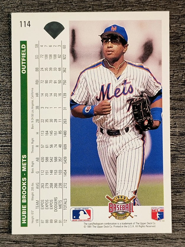 1992 Upper Deck #114 Hubie Brooks