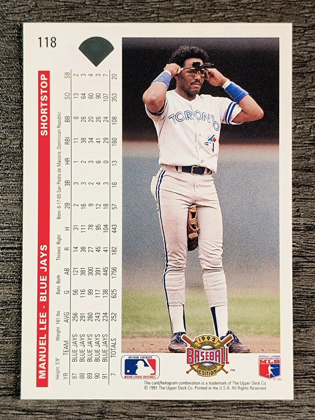 1992 Upper Deck #118 Manuel Lee