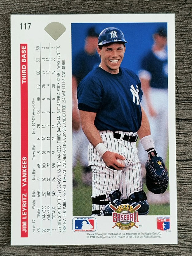 1992 Upper Deck #117 Jim Leyritz