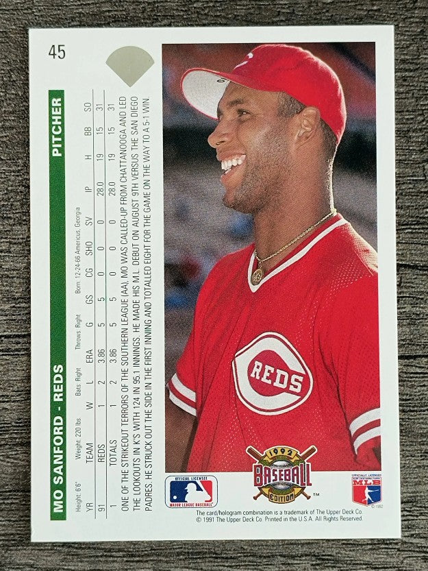 1992 Upper Deck #45 Mo Sanford