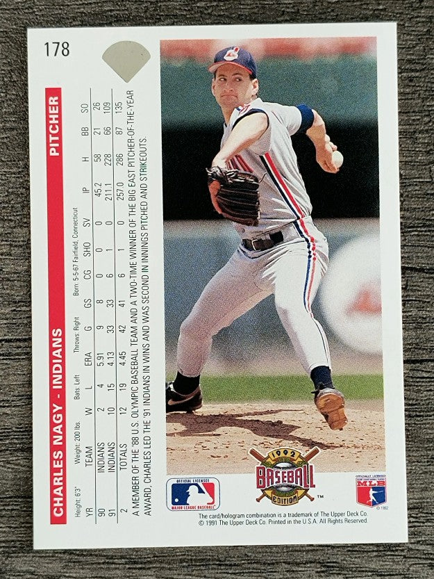 1992 Upper Deck #178 Charles Nagy