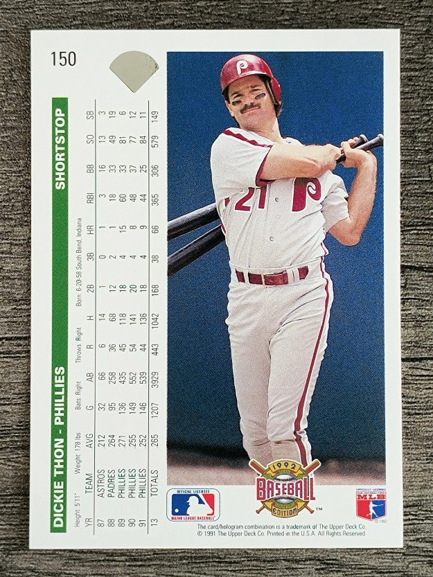 1992 Upper Deck #150 Dickie Thon