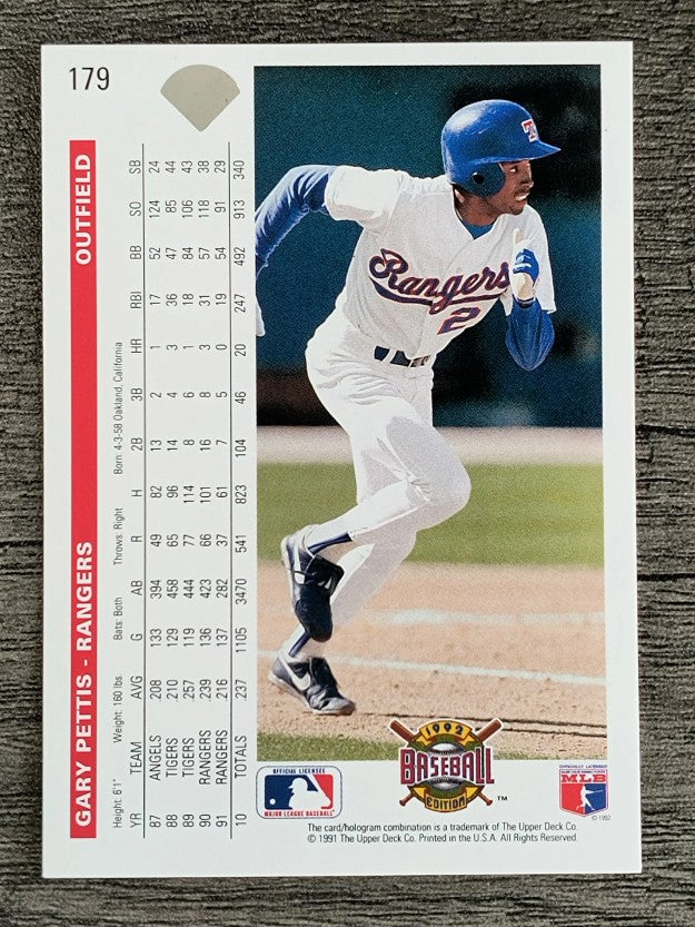 1992 Upper Deck #179 Gary Pettis
