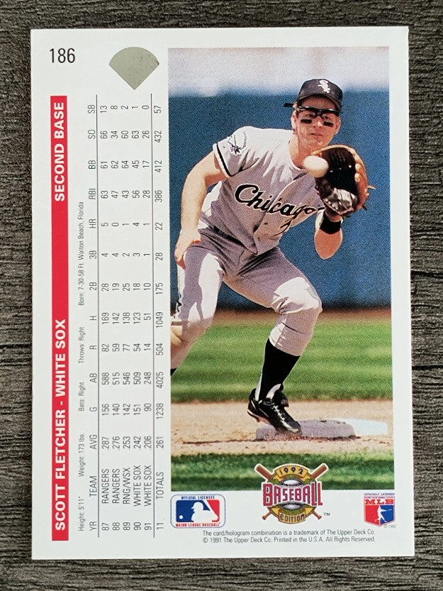 1992 Upper Deck #186 Scott Fletcher