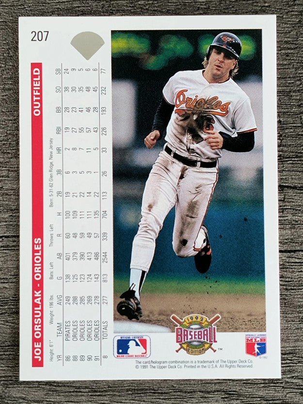1992 Upper Deck #207 Joe Orsulak