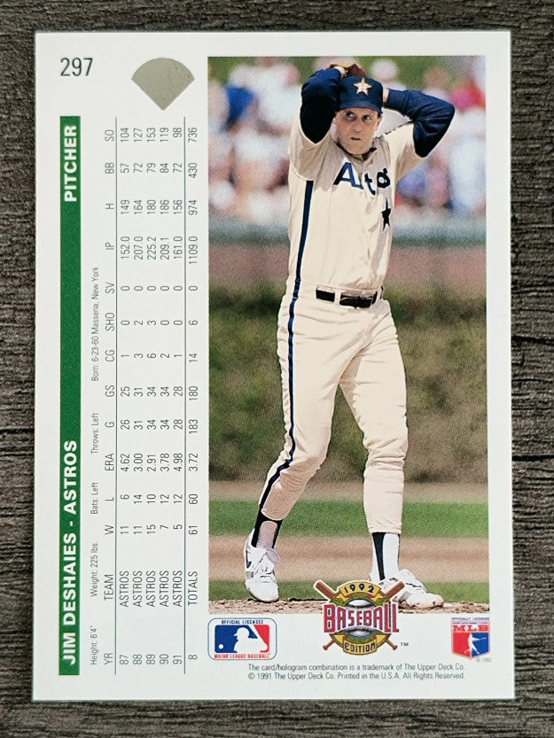 1992 Upper Deck #297 Jim Deshaies