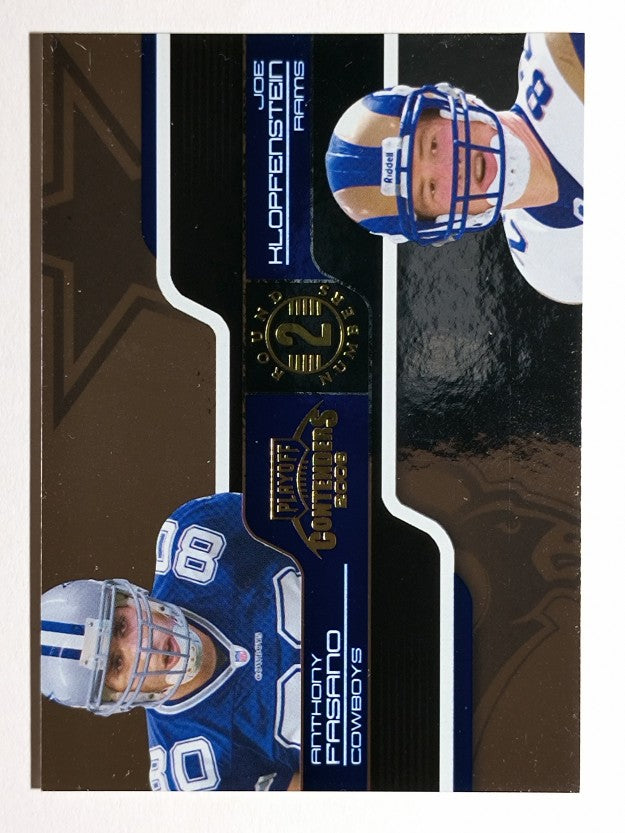 2006 Playoff Contenders Round Numbers #10 Anthony Fasano/Joe Klopfenstein