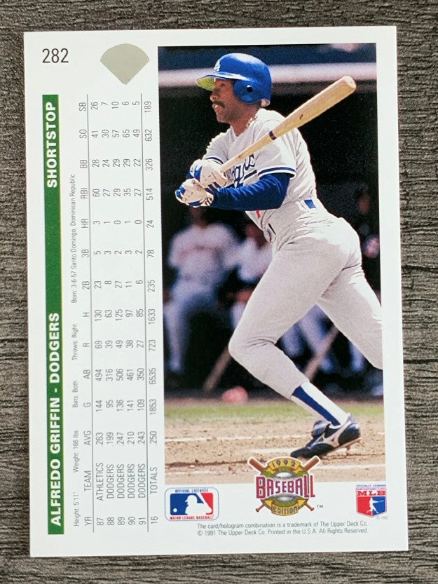 1992 Upper Deck #282 Alfredo Griffin