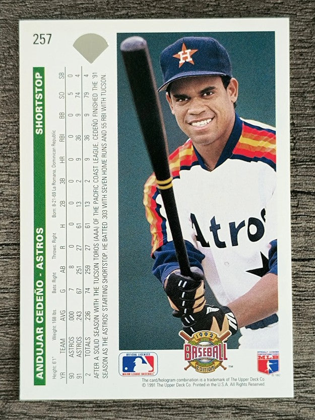 1992 Upper Deck #257 Andujar Cedeno
