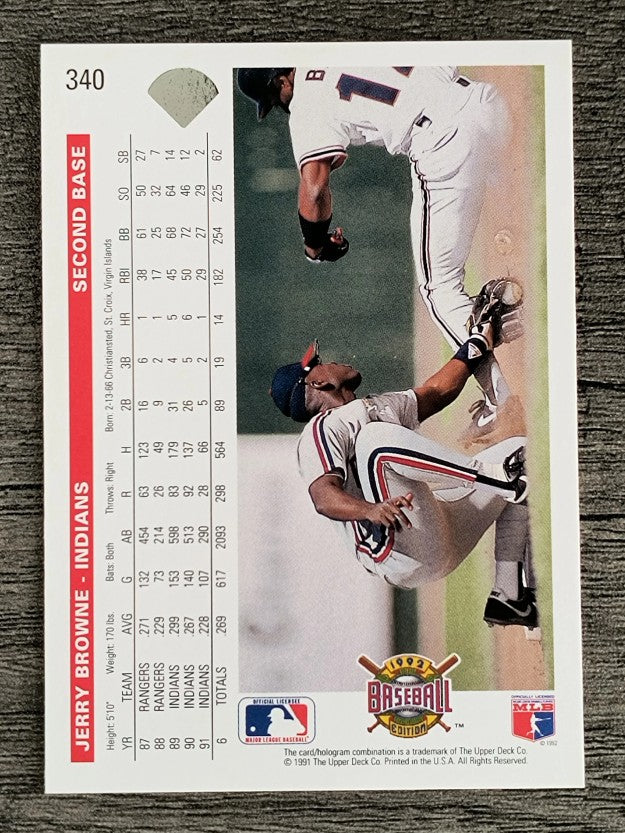 1992 Upper Deck #340 Jerry Browne
