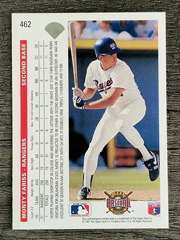1992 Upper Deck #462 Monty Fariss