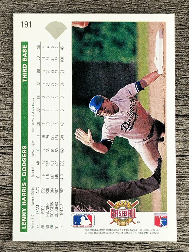 1992 Upper Deck #191 Lenny Harris