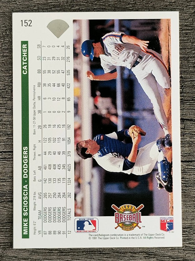 1992 Upper Deck #152 Mike Scioscia