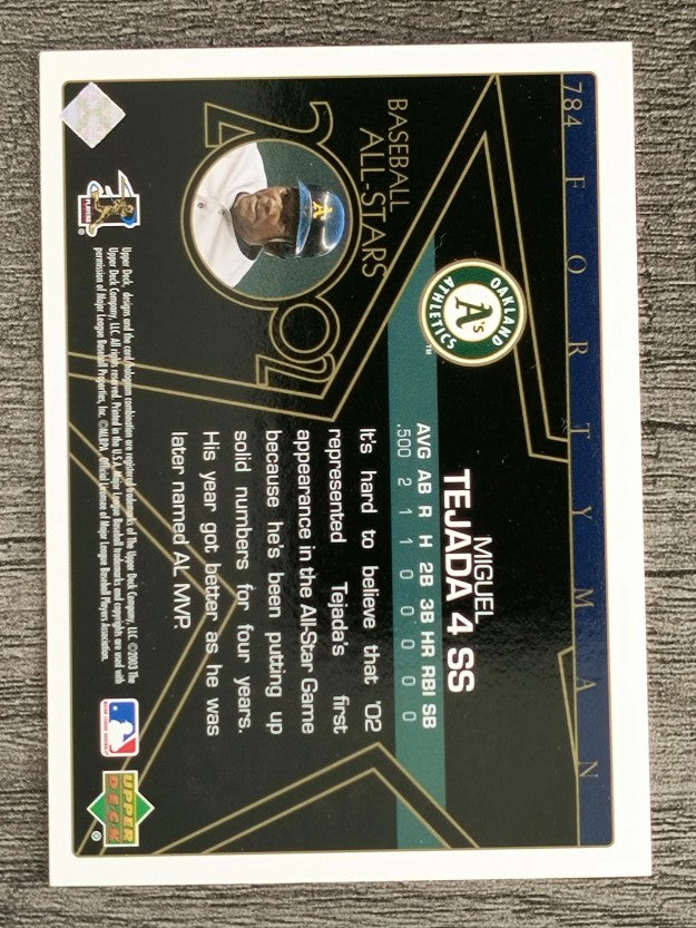 2003 Upper Deck 40-Man #784 Miguel Tejada AS